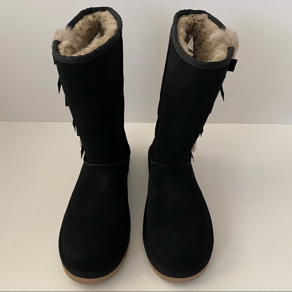 Koolaburra by UGG Victoria Tall Boots Black 10 - Picture 4 of 7